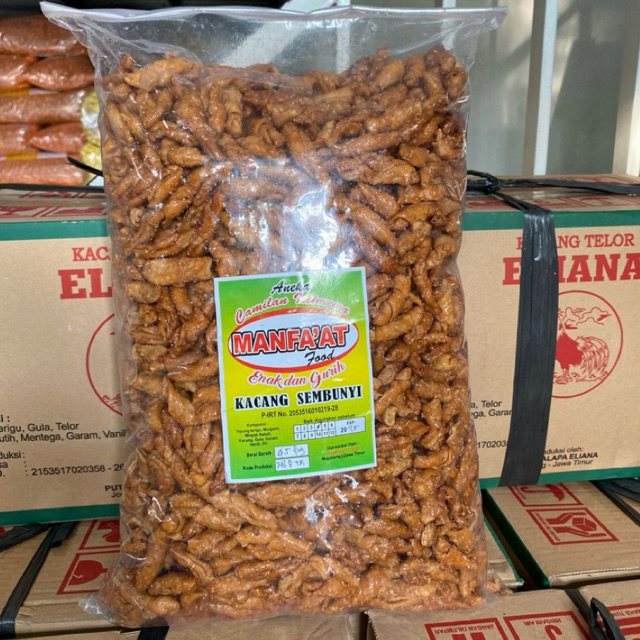 

kacang sembunyi merek manfaat kemasan reapcking manis legit gurih renyah kemasan kiloan