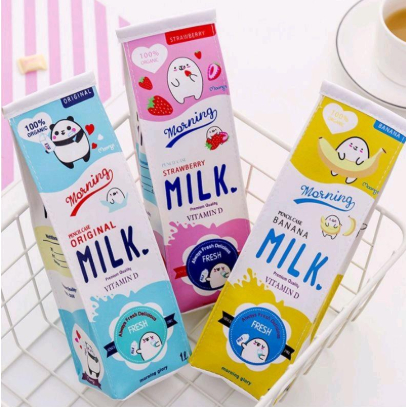 

BARANG UNIK Tempat Pensil Unik Bentuk Kotak Susu / Kotak Pensil Susu / Kotak Pensil Aesthetic