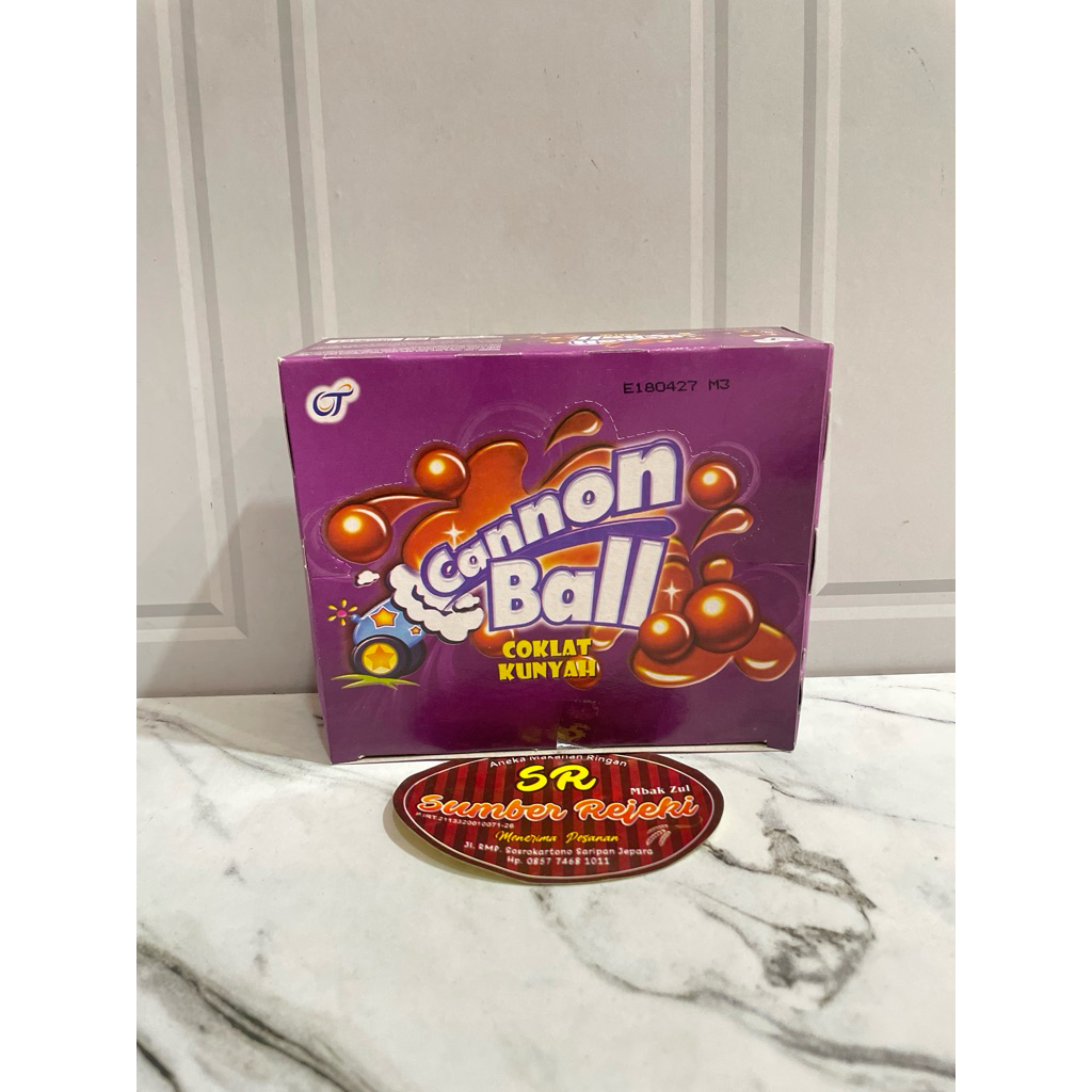 

CANNON BALL COKLAT KUNYAH ISI 24 PCS