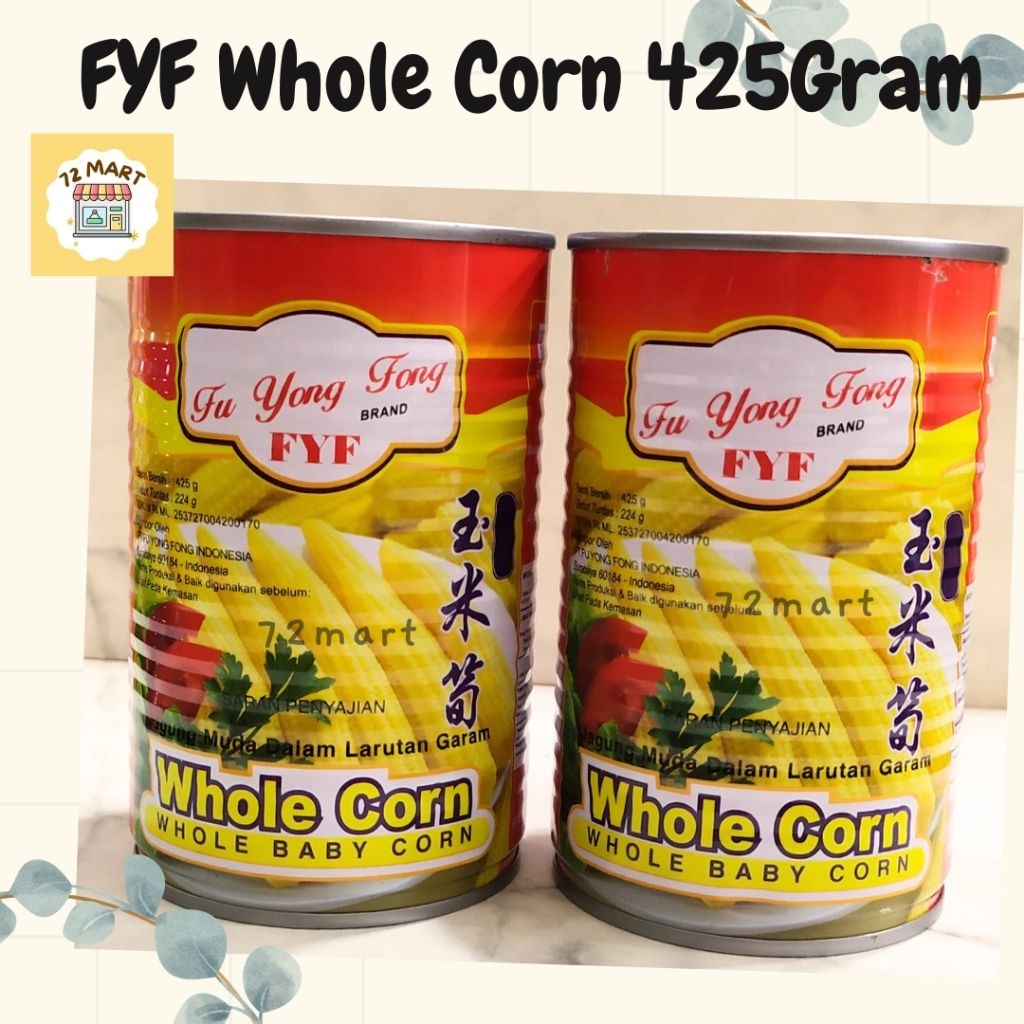 

FYF Whole Young Corn 425gr/Baby Corn/Jagung muda