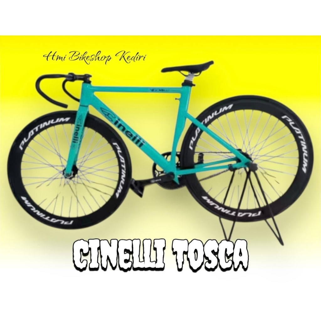 Fixie Cinelli Vigorelli Tosca Hijau Sepeda Anak Siap Pakai