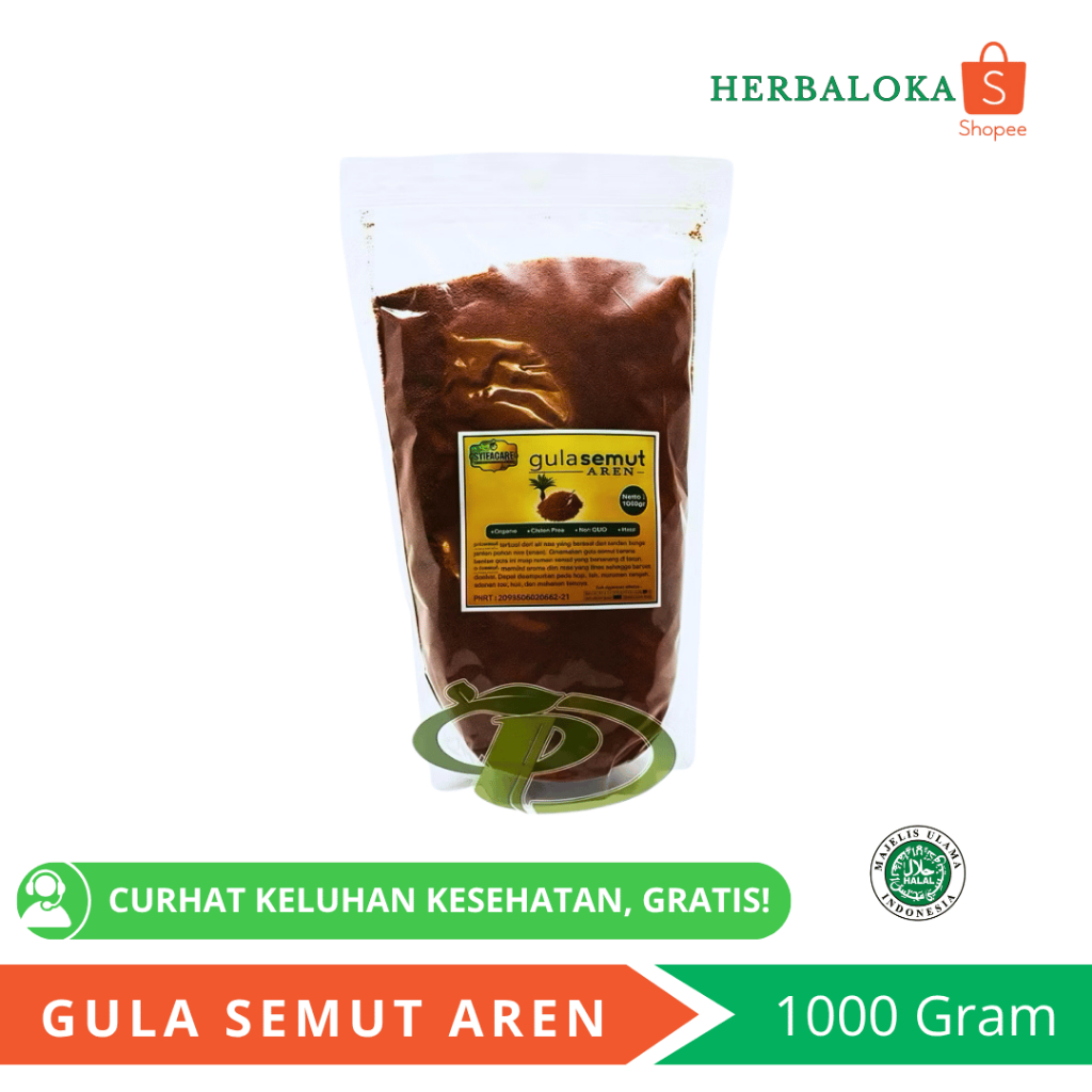 

Gula Semut Aren 1KG - Gula Aren Murni untuk Kesehatan, Minuman, dan Kue