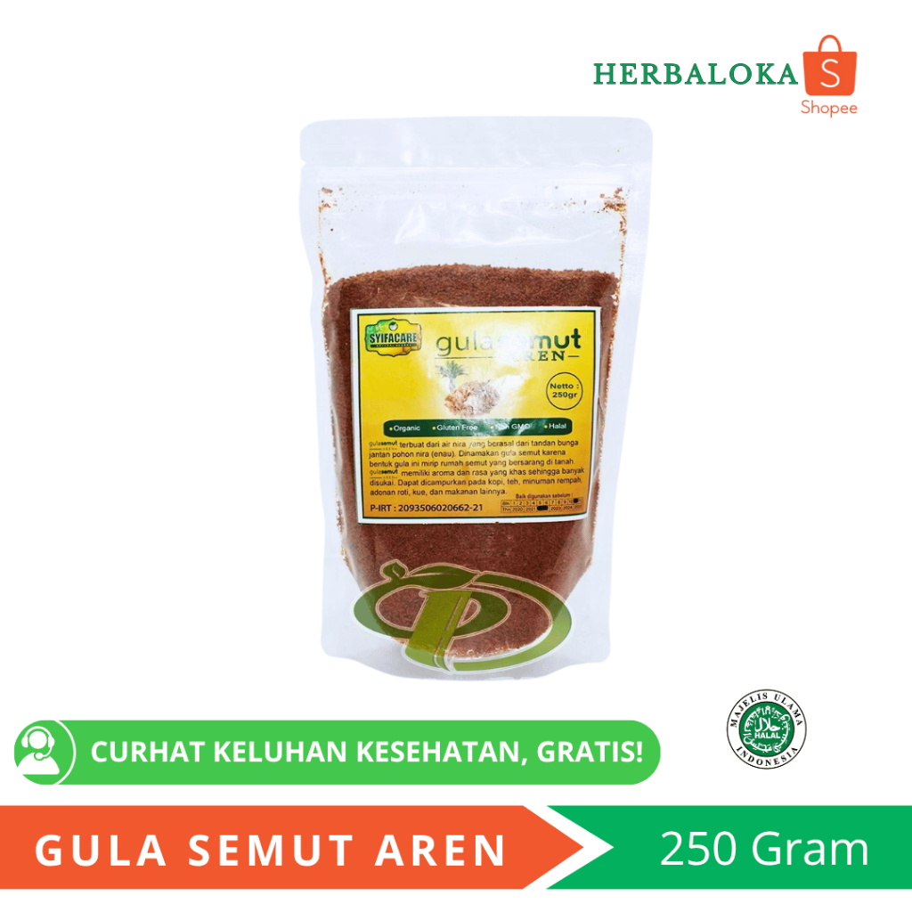 

Gula Semut Aren 250gr - Gula Aren Murni untuk Kesehatan, Minuman, dan Kue