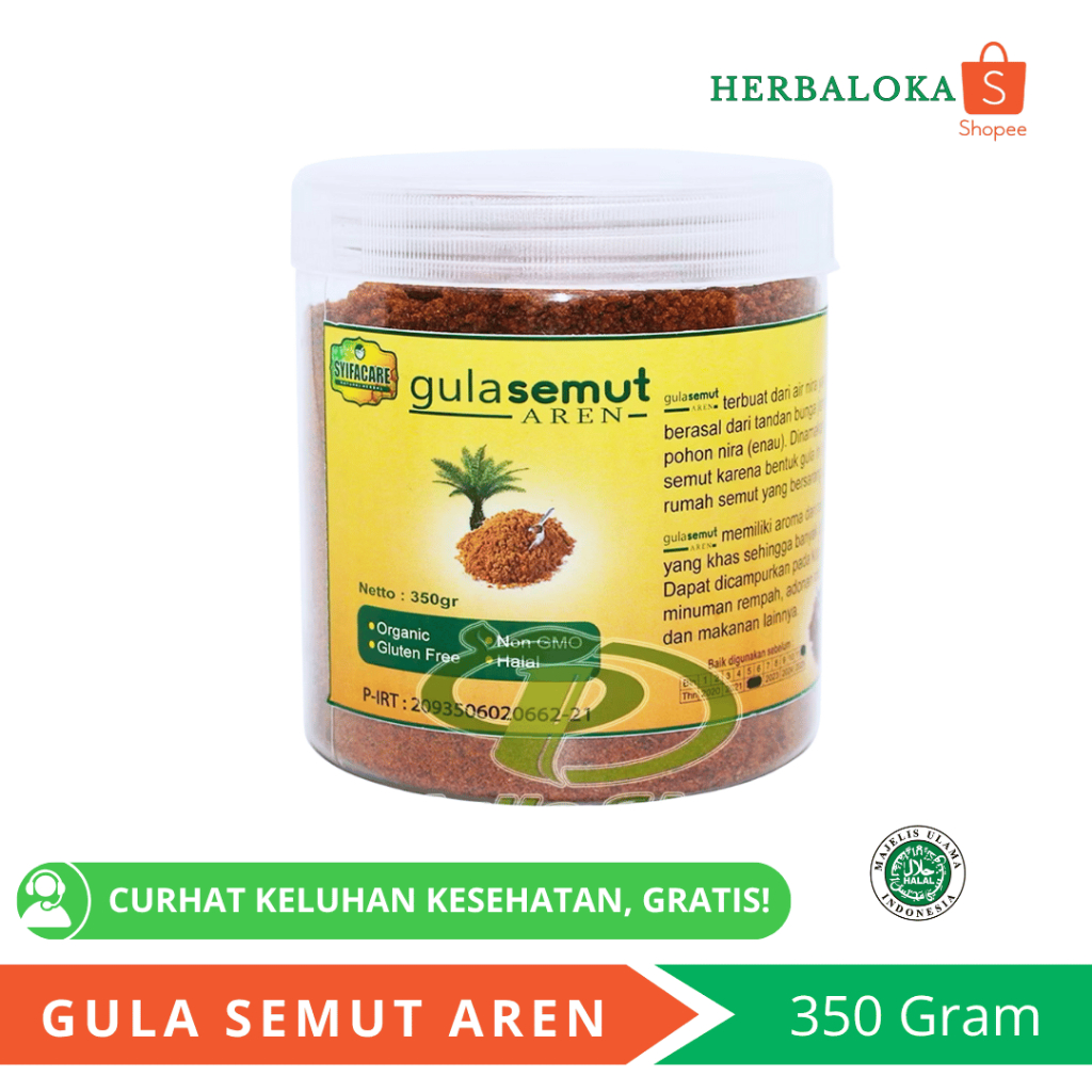 

Gula Semut Aren 350gr - Gula Aren Murni untuk Kesehatan, Minuman, dan Kue
