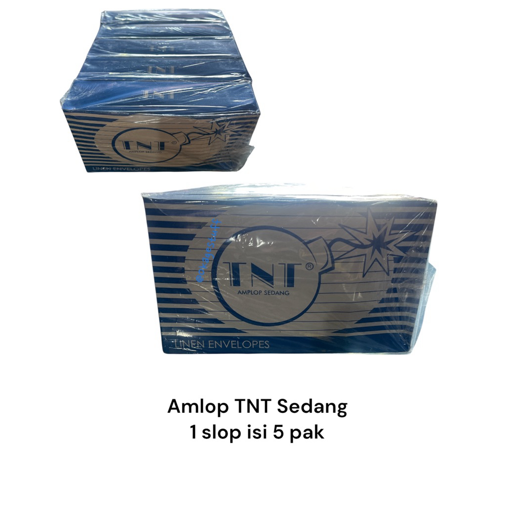 

AMLOP TNT SEDANG TANPA LEM 1 slop isi 5pak