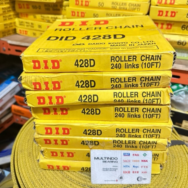 RANTAI RS 428D 428 D SINGLE ROLLER CHAIN DID JAPAN RANTAI MOTOR DID  ORIGINAL