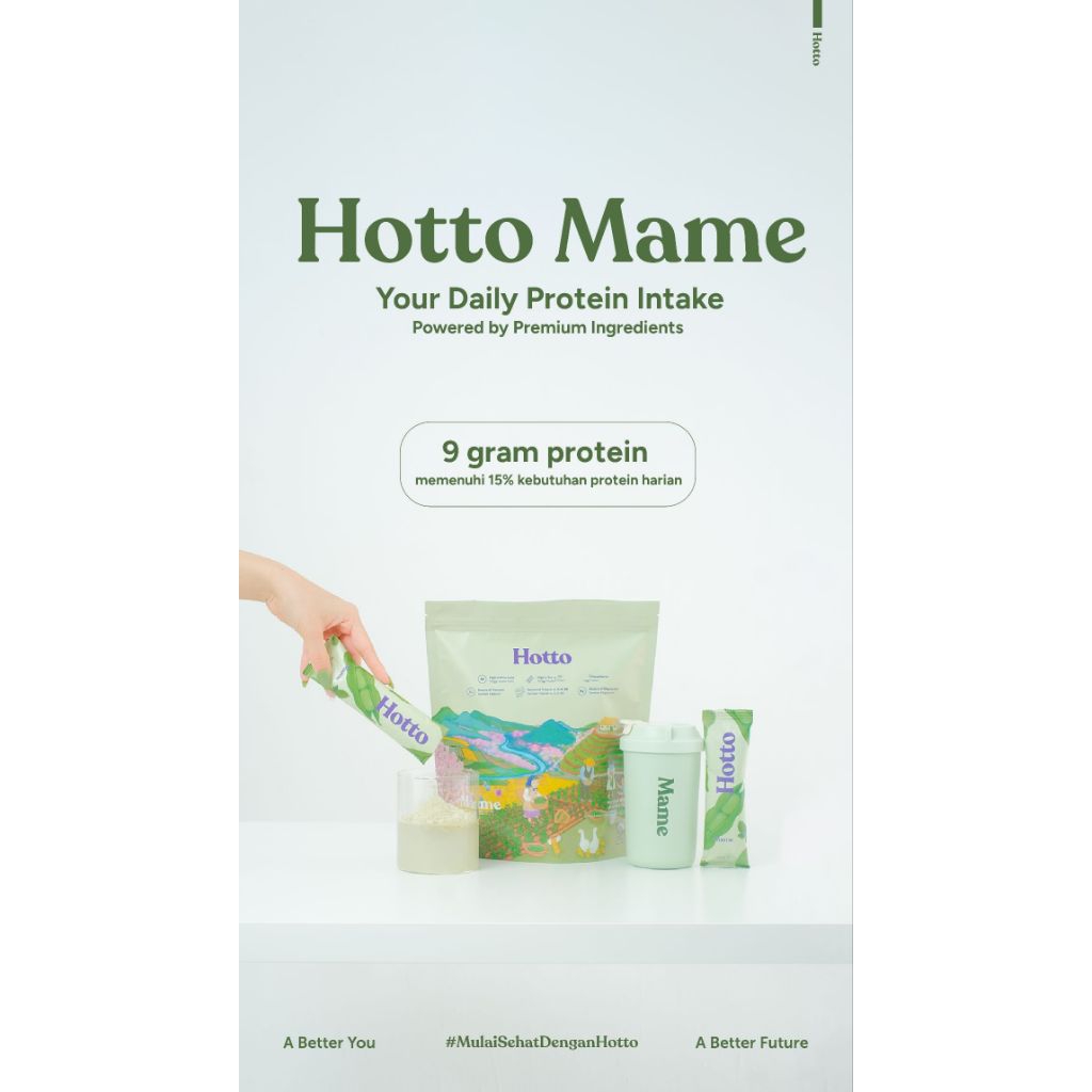 

Hotto Mame Protein Multigrain with EDAMAME 1 Pouch/12sachet