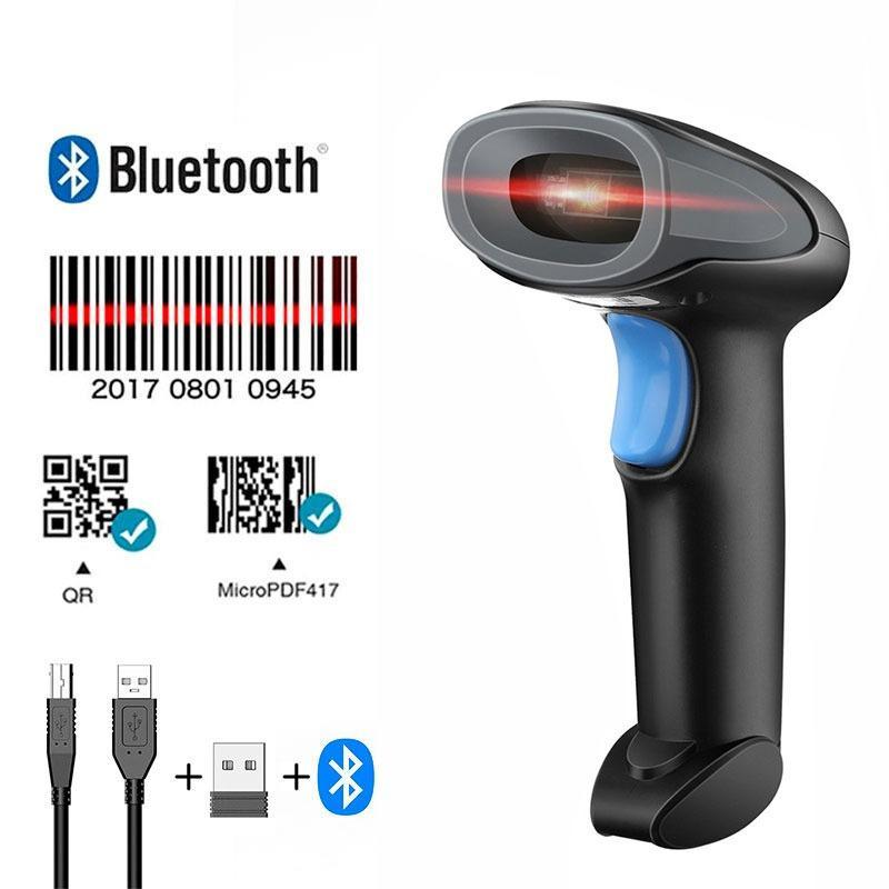 Barcode Scanner Bluetooth 2D AutoScan Support Scanner Wireless Bluetooth Cocok Untuk Keperluan Scan 