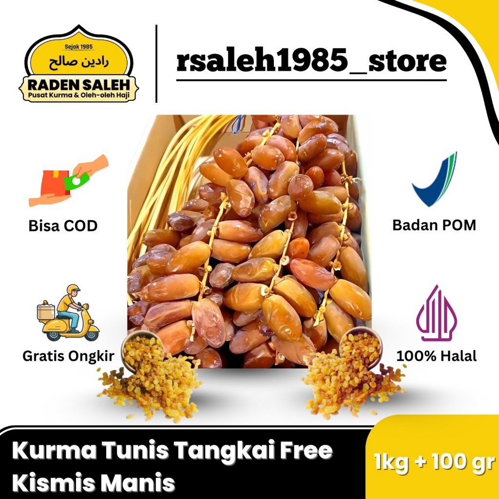 

Kurma Tunisia Tangkai | Kurma Tangkai 1 KG FREE Kismis Manis 100gr | Oleh-Oleh Haji Umroh