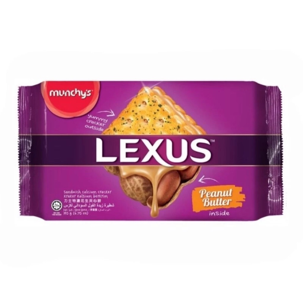 

Munchys Lexus / Munchy's Biskuit Lexus Peanut Butter 190 gram