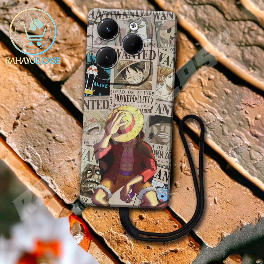 RAHAYOE - Case Infinix Hot 40 - Infinix Hot 40i - Infinix Hot 40 Pro Free Tali Hp Pelindung Belakang