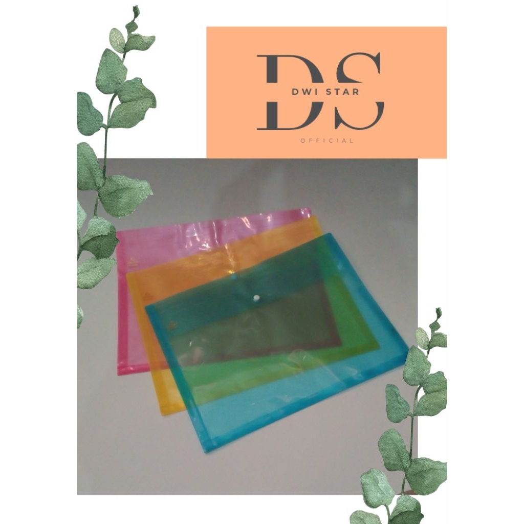 

Map Kancing Pastik/Dokumen Bag with Spine folder one/ Map Kancing Grand F4820 original/Random