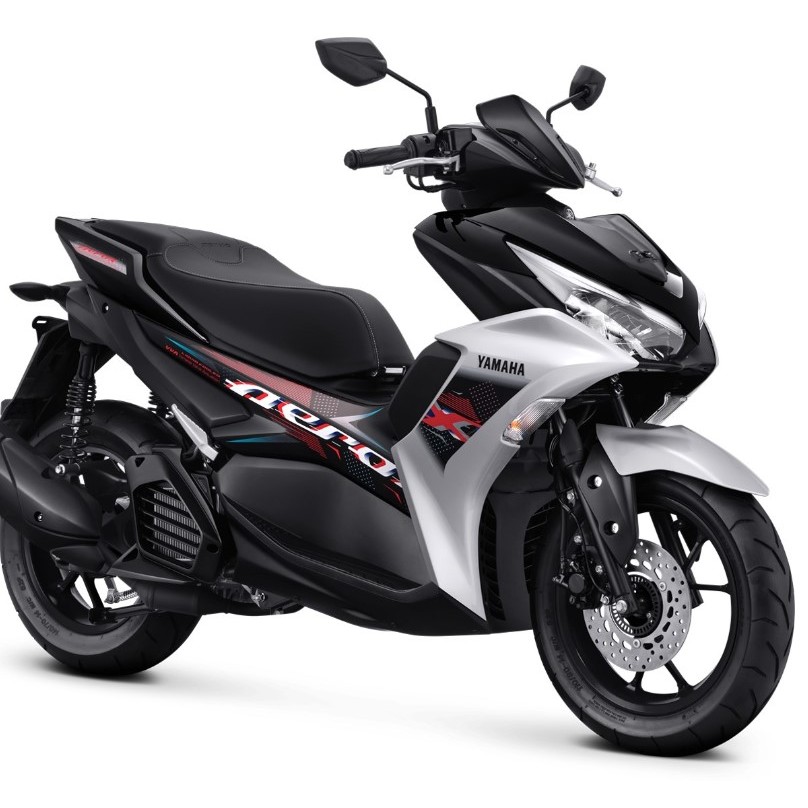 STRIPING AEROX 2022 2023 HITAM SILVER