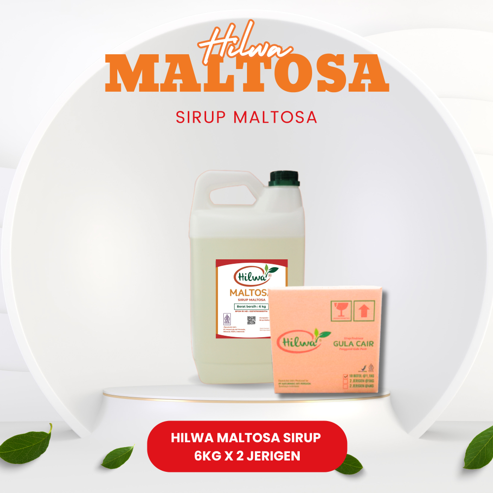 

Hilwa Maltosa Sirup | Gula Beko | Sirup Malt 1 Dus/Karton - 6Kg X 2 Jerigen