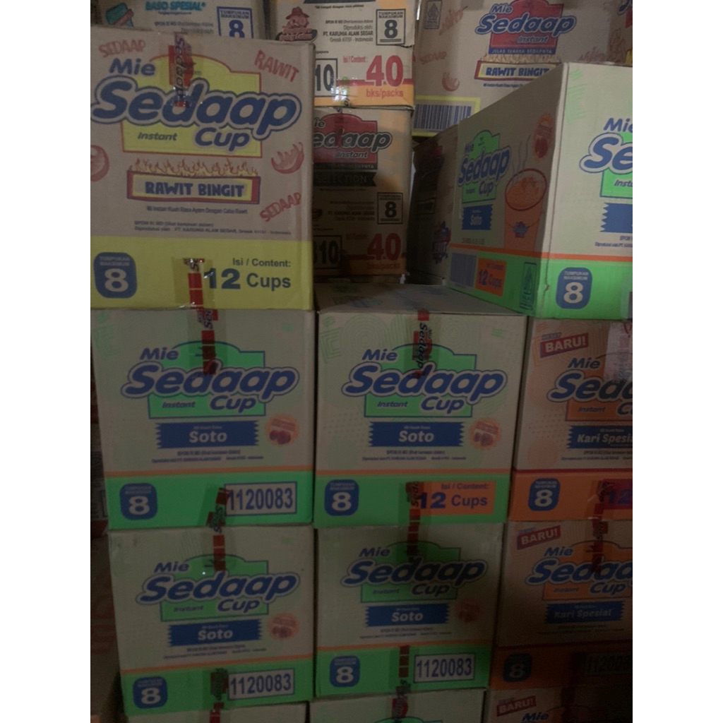 

Mie Sedap cup isi 12 (dus)