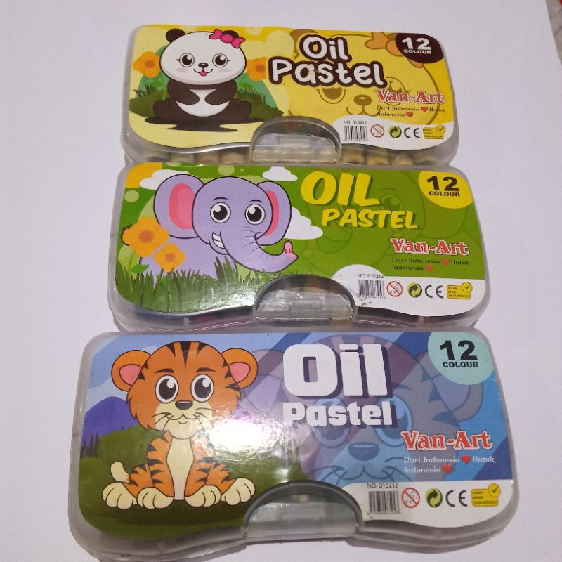 

Crayon Van Art Besar Isi 12 Warna / Oil Pastel Van-art / Krayon 12 W Van-Art