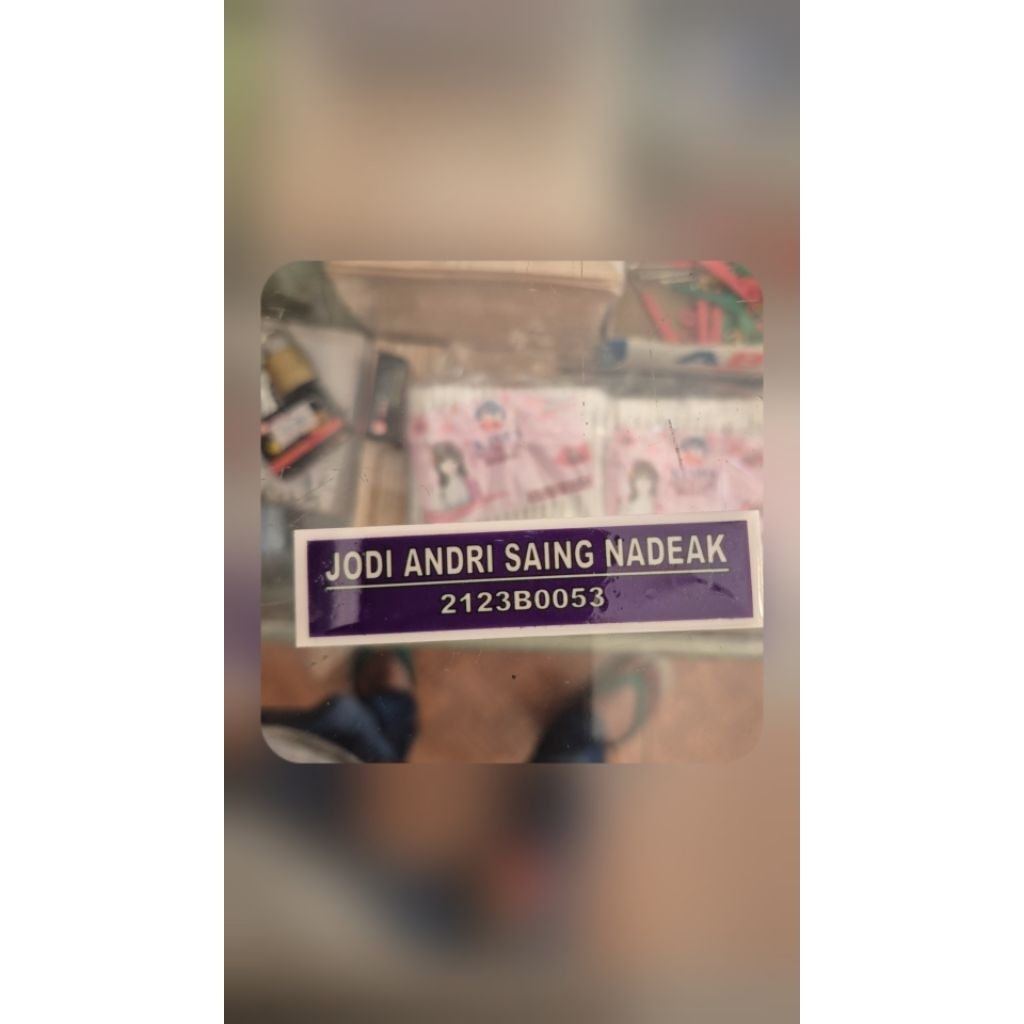 

NAME TEG / papan nama castem