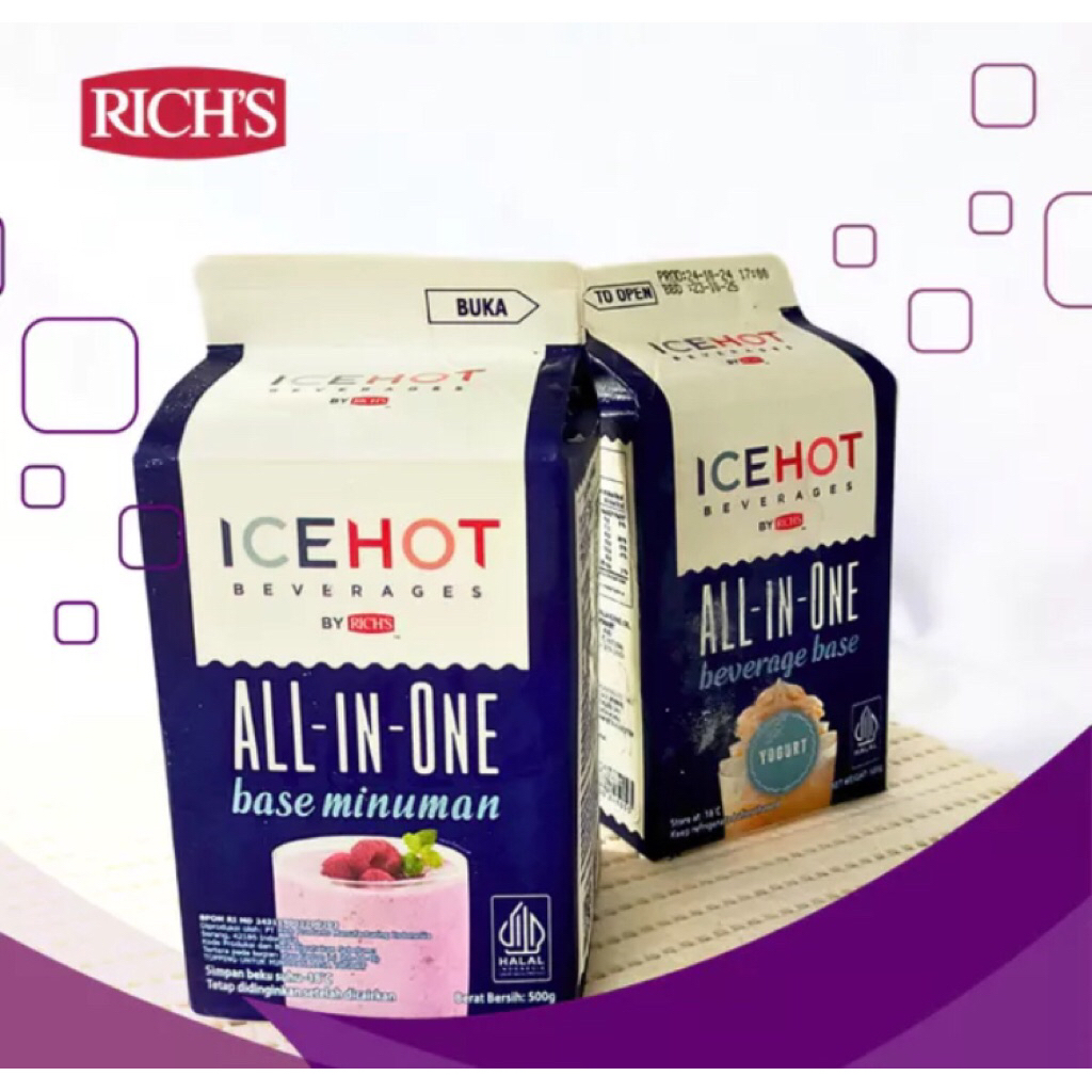 

Rich's Ice Hot All-In-One Base Minuman Yogurt 500 Gram