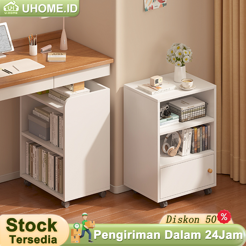 Rak Susun Serbaguna Rak printer Rak dapur Multi-Lapisan Dengan Roda Rak microwave Dudukan Printer Da