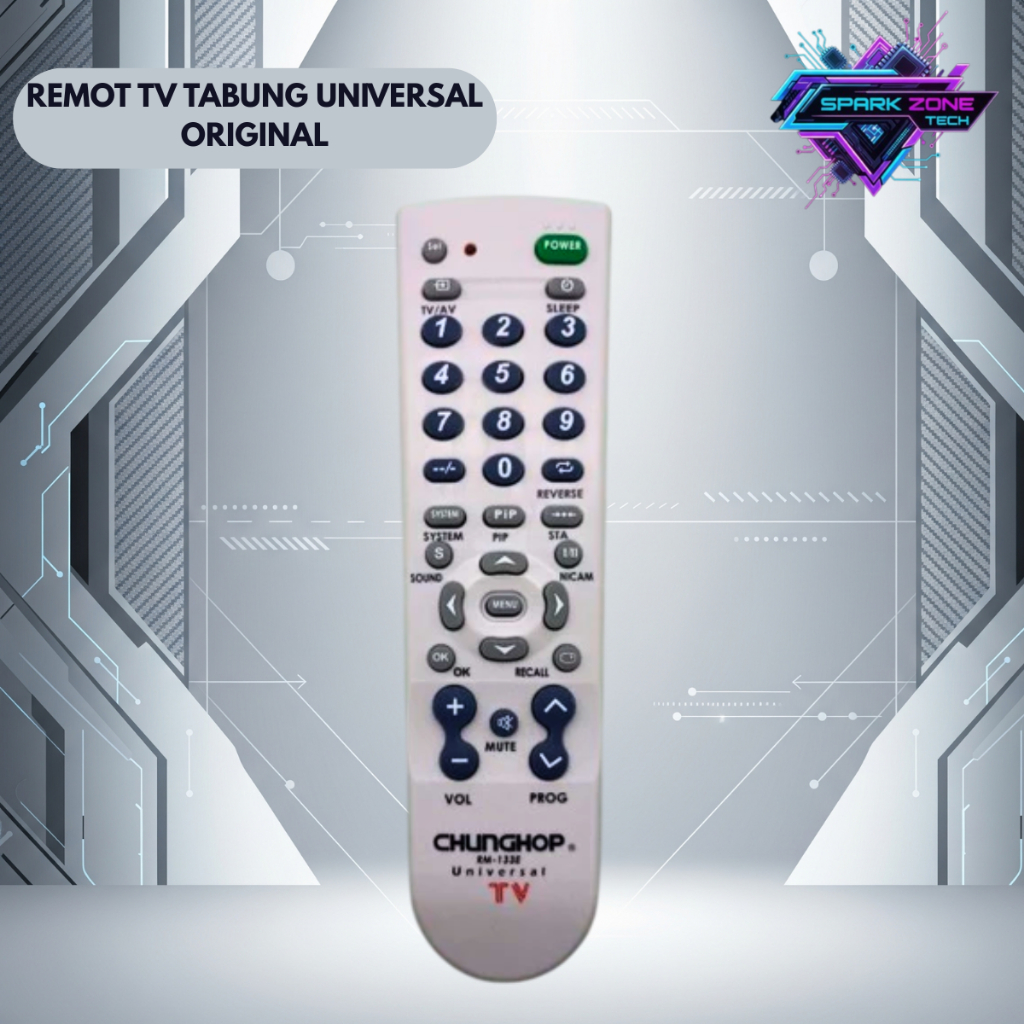 Remote TV Tabung Universal Chunghop RM-133E Original