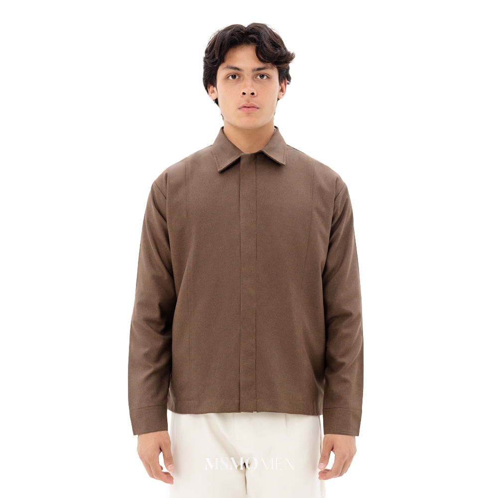 MSMO Men Piers Jacket / Jaket Pria / Outer Pria Jacket / Jaket Coklat / Brown Jacket
