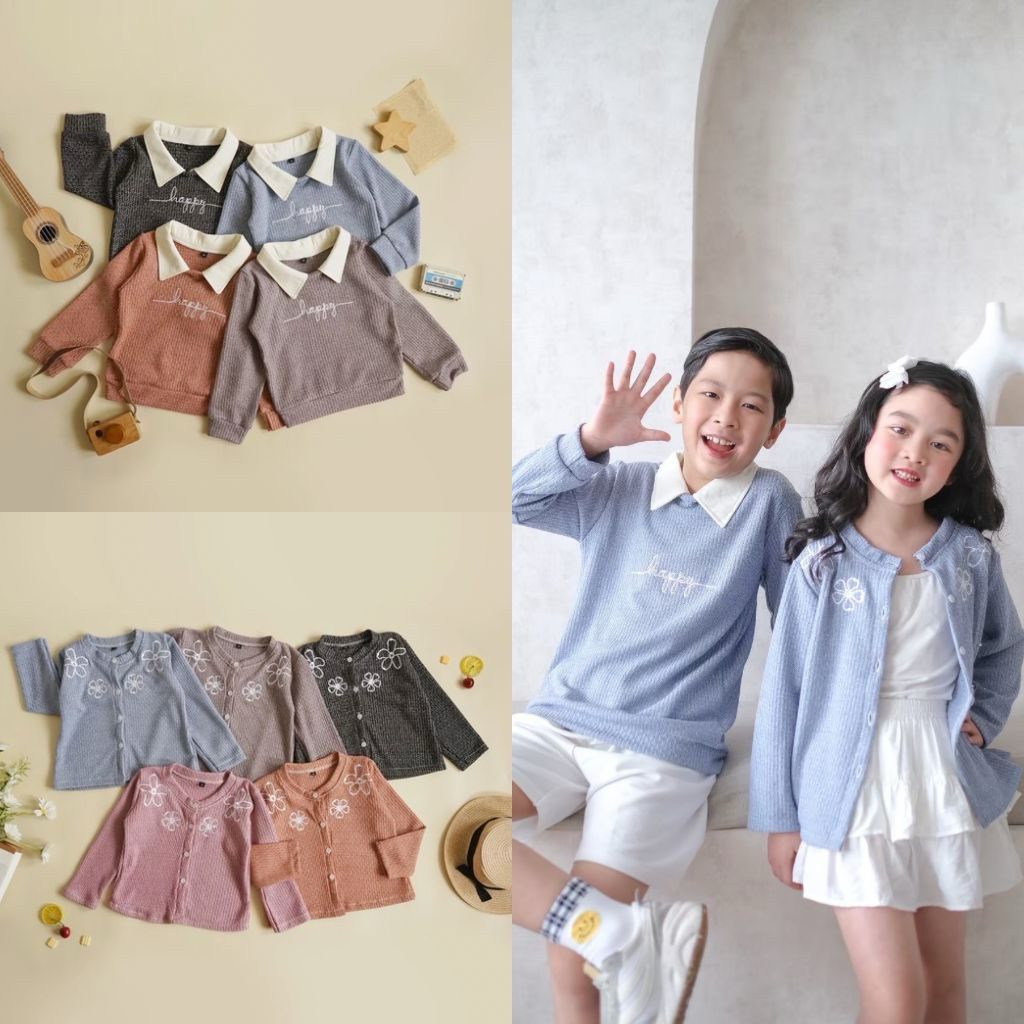 Viora Top | Atasa Couple Cowok Cewek | Sweater Couple Laki Perempuan | Baju Anak Couple | Baju Anak 
