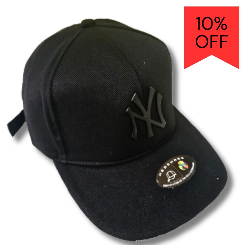 topi ny hitam polos