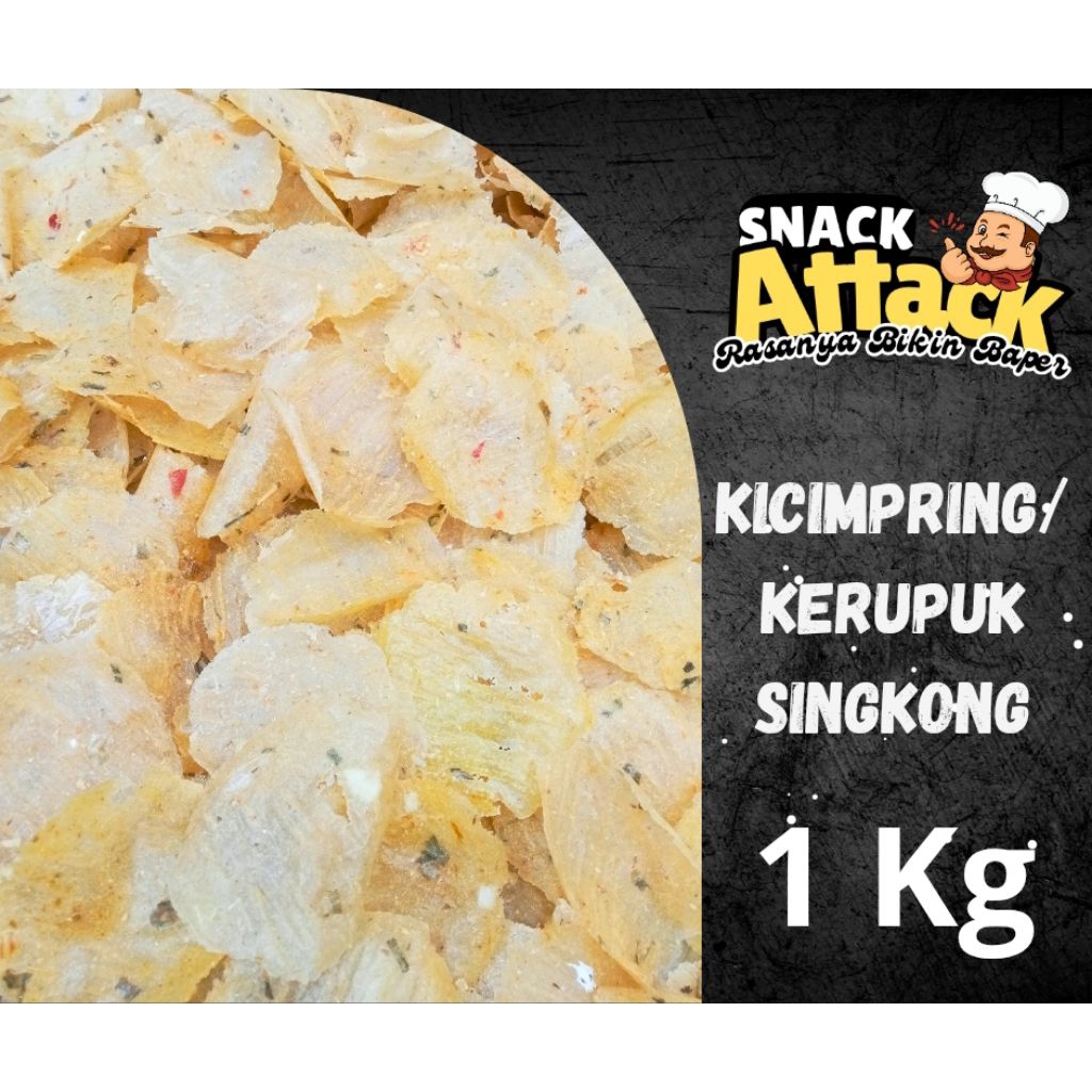 

Kicimpring singkong| opak singkong| kerupuk singkong 1Kg