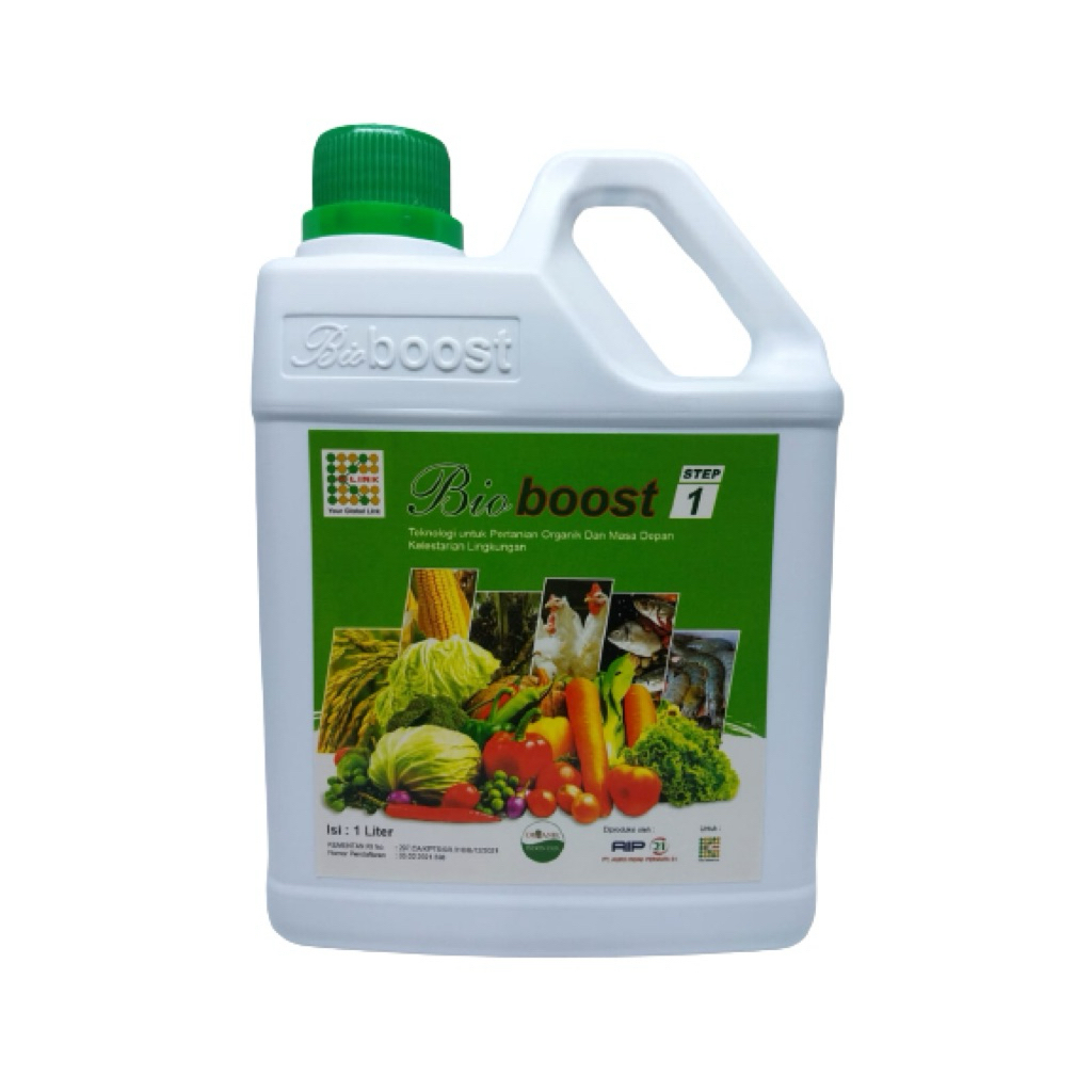 K-Link K-BioBoost STEP 1 Original (1 Liter) Pupuk Cair Organik Hayati BioBoost Pupuk Pertanian, Tumb