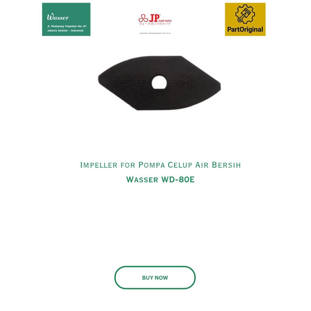 Impeller for Pompa Celup Air Bersih Wasser WD-80E