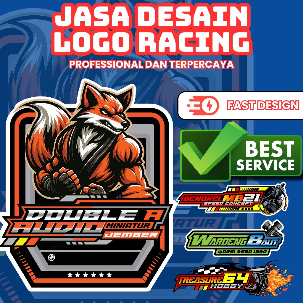 JASA DESAIN LOGO RACING , LOGO SOUND ,  LOGO BURUNG DLL