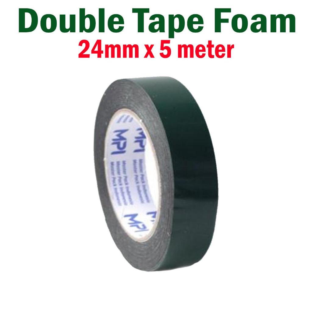 

Double Tape Foam Hitam 24mm x 5 Meter - Double Tape Busa Hitam 3M