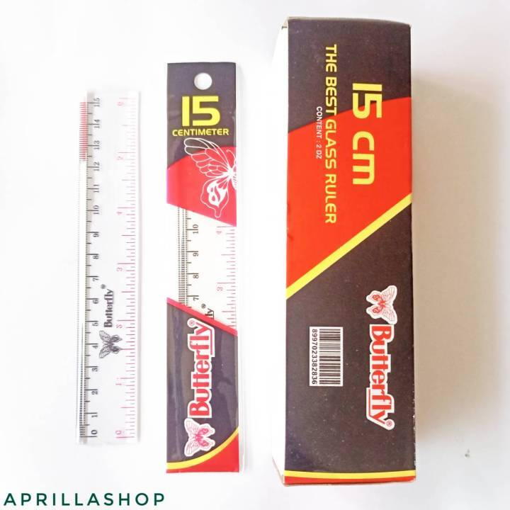 

Penggaris/Mistar Butterfly Ukuran 15cm/20cm/30cm / Penggaris Butterfly Murah