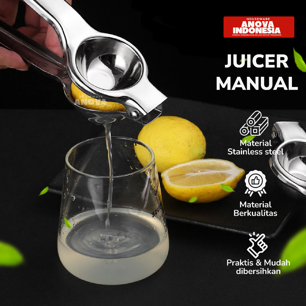 Alat Peras Lemon Jeruk Nipis Squeezer Pressed Clip Stainless Steel / Alat Peras Jeruk
