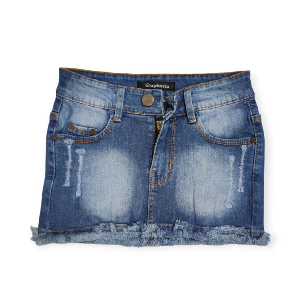 Rok Jeans Denim Mini Soft Jeans EUPHORIA