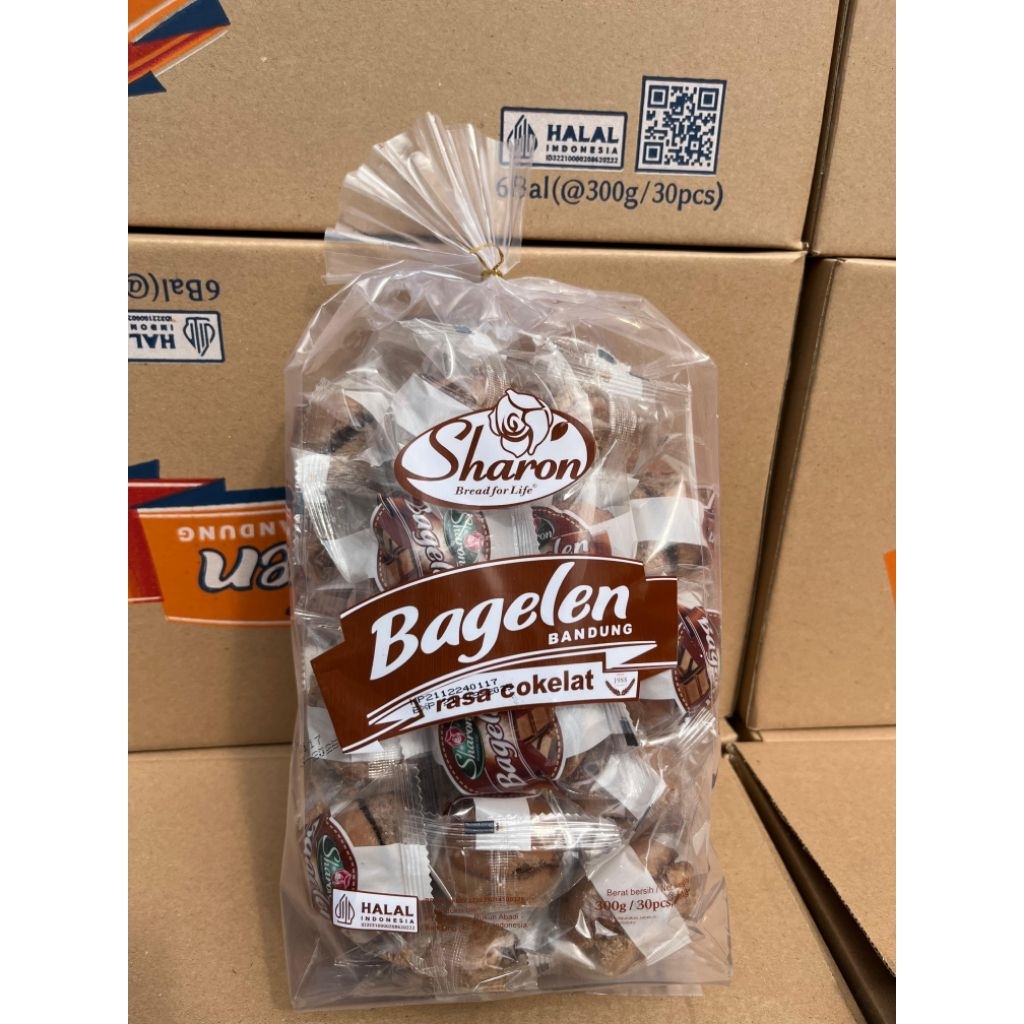

SHARON BREAD FOR LIFE BAGELEN BANDUNG / KUE KERING RASA COKELAT 300GR ISI 30PCS