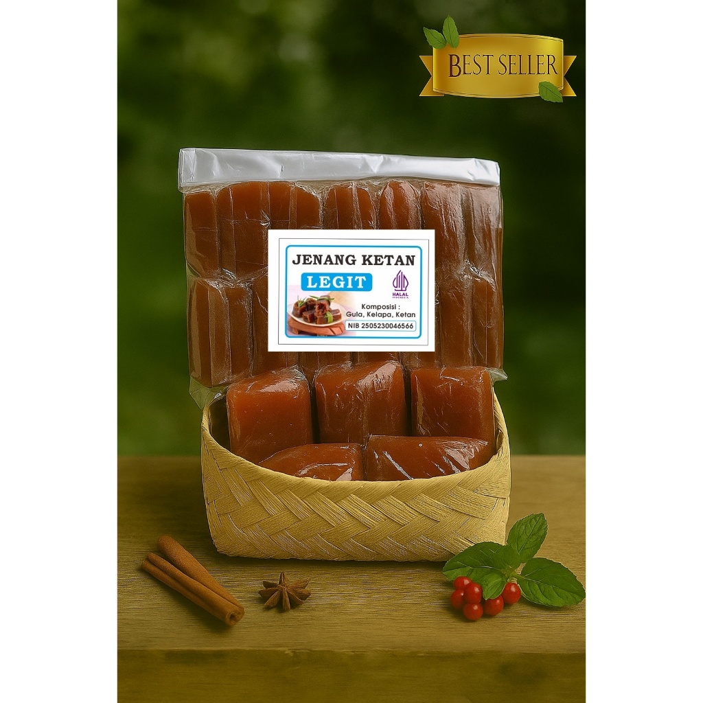 

Jenang/Dodol Ketan Wijen Gula Jawa Legit 500gram