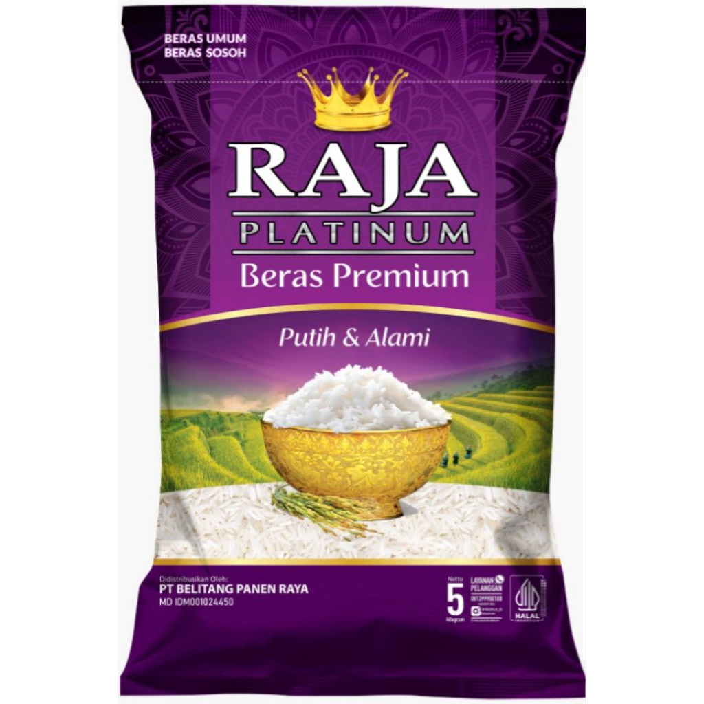 

Raja Platinum Beras Kemasan 5 Kg