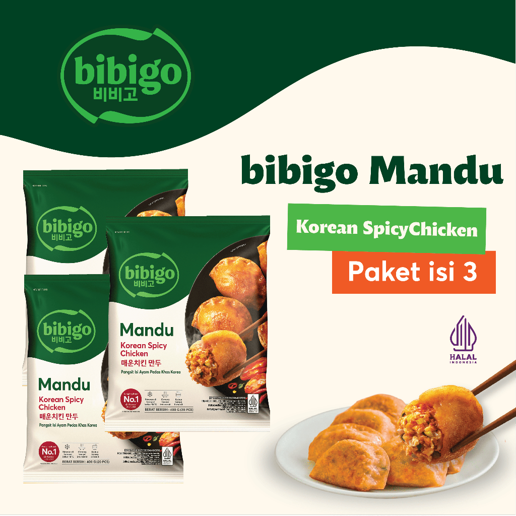 

Seoul Set - bibigo Mandu Korean Spicy Chicken 400 Gram