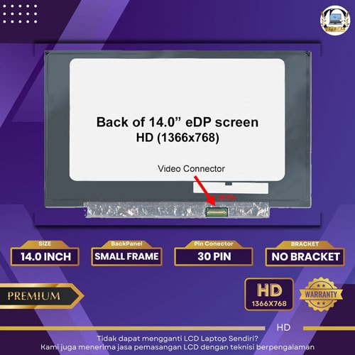14.0 30pin SF NB LED LCD Laptop HP 14S-CF2516TU 14S-CF2516TU 14S-CF2517TU - Garansi