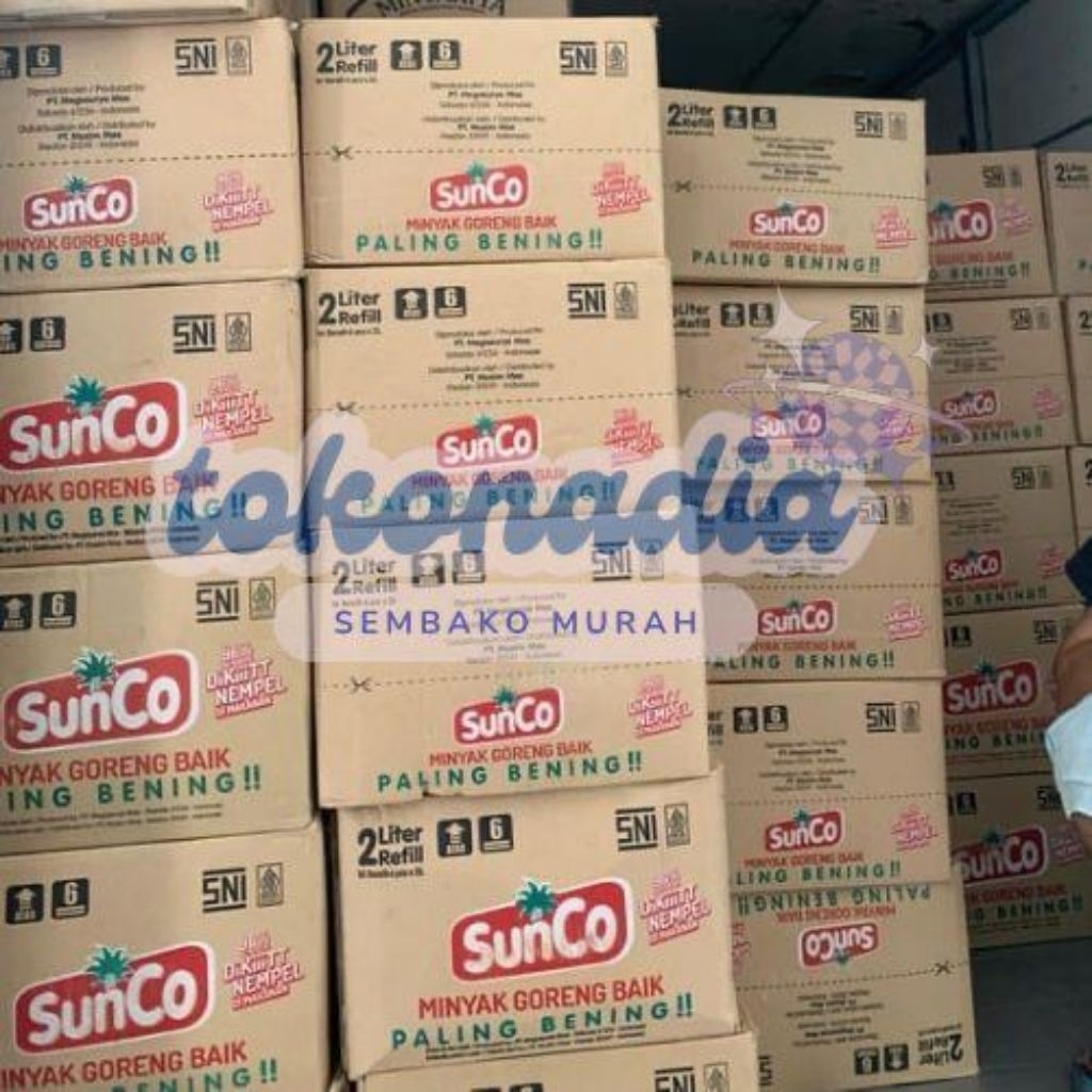

minyak SUNCO 2 LITER 1 dus dan 2 dus kargo