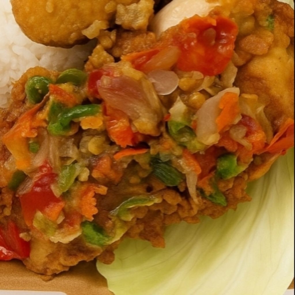 

[MAKANAN HALAL]|MOMMY FALISHA|AYAM GORENG SAMBAL BAWANG ULEK|PENGIRIMAN INSTANT|