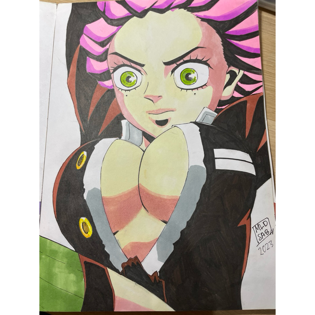 

Gambar Mitsuri Kanroji ukuran A4