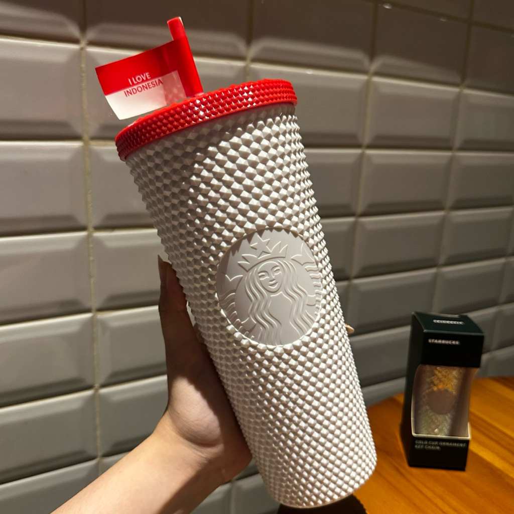 NEW Tumbler Starbucks Twinkle Bling Red White Flag Indonesia Independence Day Original Starbucks