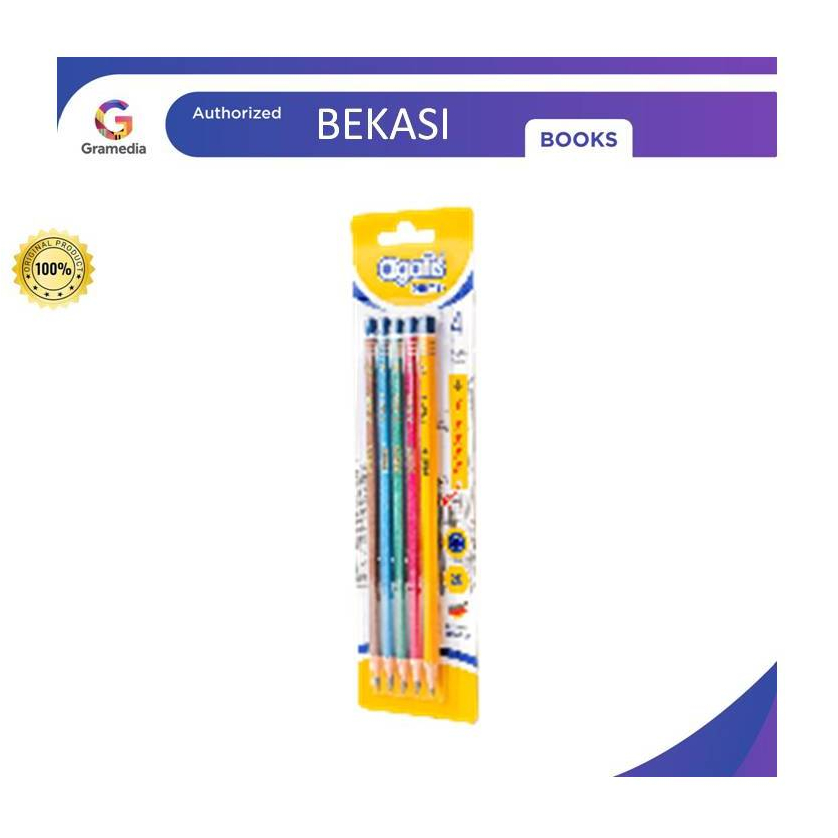 

Gramedia Bekasi-AGATIS PRIME HEXAGONAL GRAPHITE METALLIC PENCIL 2B SET 5 BLISTER CARD