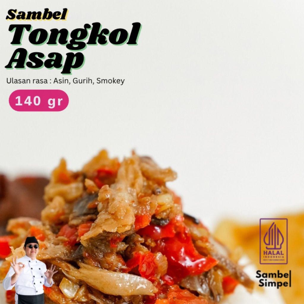 

Sambel Simpel - Sambel Tongkol Asap (Smoked) Botol 140 Gr