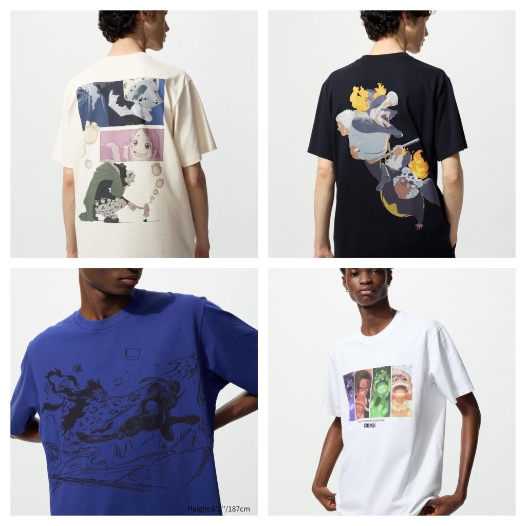 UNIQLO UT ONE PIECE LENGAN PENDEK KAOS ONE PIECE UNIQLO T-SHIRT COWO CEWE UNIQLO ONE PIECE