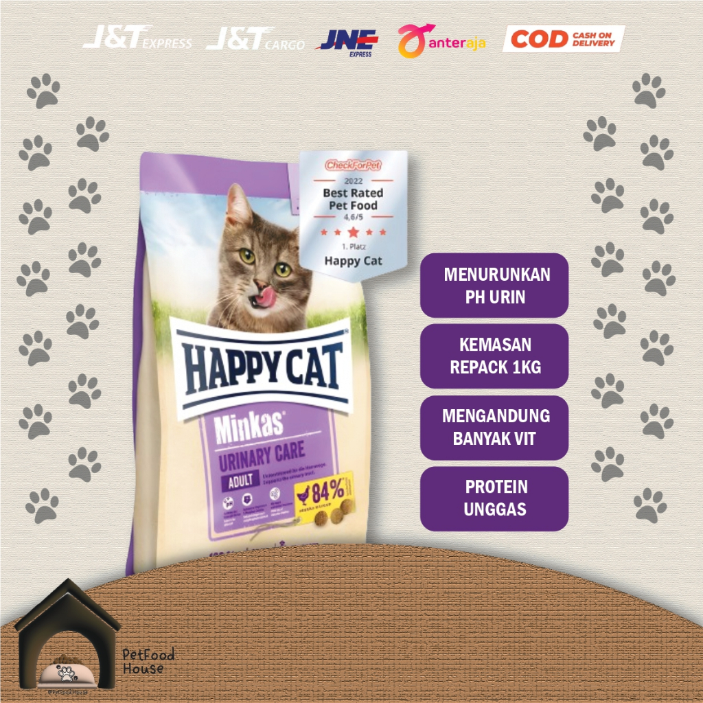 Happy Cat Minkas Urinary Care 500 Gram Dry Food Makanan Kucing / Urinary Cat Food