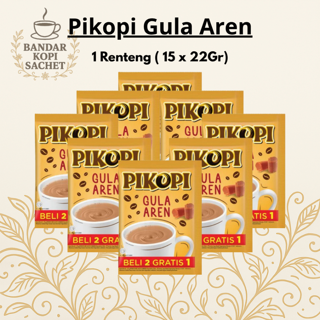 

PIKOPI GULA AREN 1 RENTENG 15 X 22GR