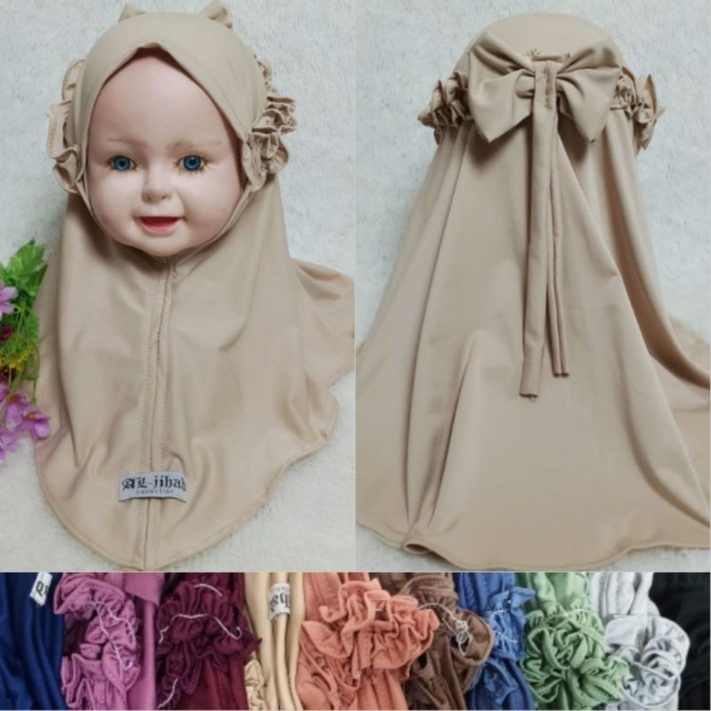 Hijab ria ricis/kerudung anak pita ria ricis/jilbab anak perempuan